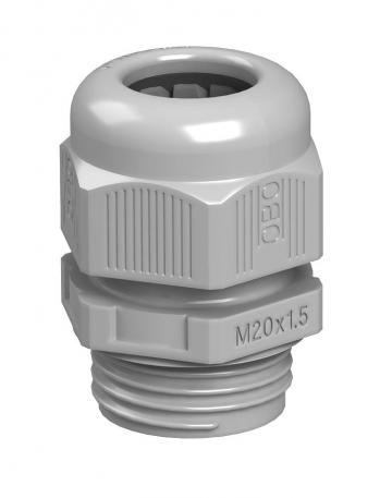 Cable gland, metric thread, light grey  |  | M20 x 1,5 | no | Light grey; RAL 7035