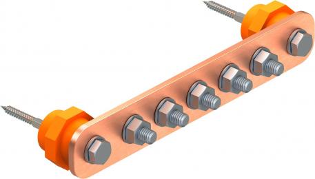 Equipotential busbar BigBar for industrial applications 408.5 | 40 | 5 | 10 | 