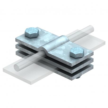 Earth connection terminal for round cable and flat conductor FT Round conductor