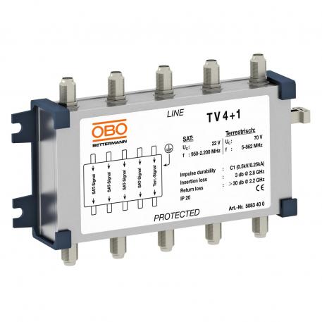 Coaxial protection device for SAT and cable multi-switch