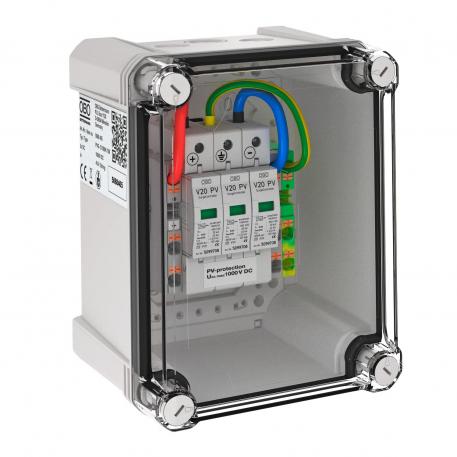 Generator connection box, type 1 + 2, for 2 strings