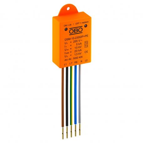 Surge protection module ÜSM-10-230l2P+PE