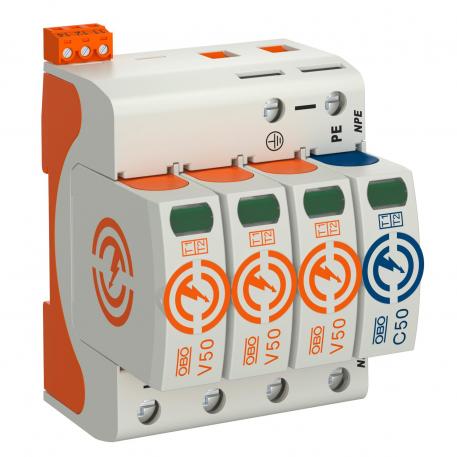 Combination arrester V50 + NPE with remote signalling, 280 V