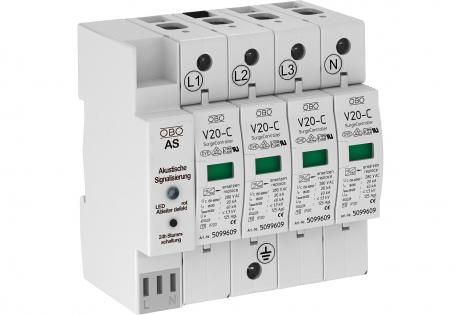 Surge arrester with audible signalling 280 V