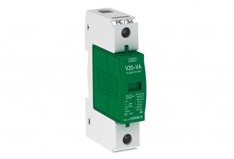 Surge arrester, 1-pole, leakage current-free 385 V 1 | 385 | IP20