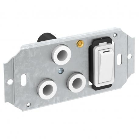 0° socket with switch, O-Line, single, 16 A