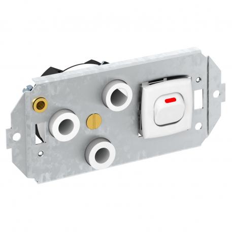 45° socket with switch, O-Line, single, 16 A 