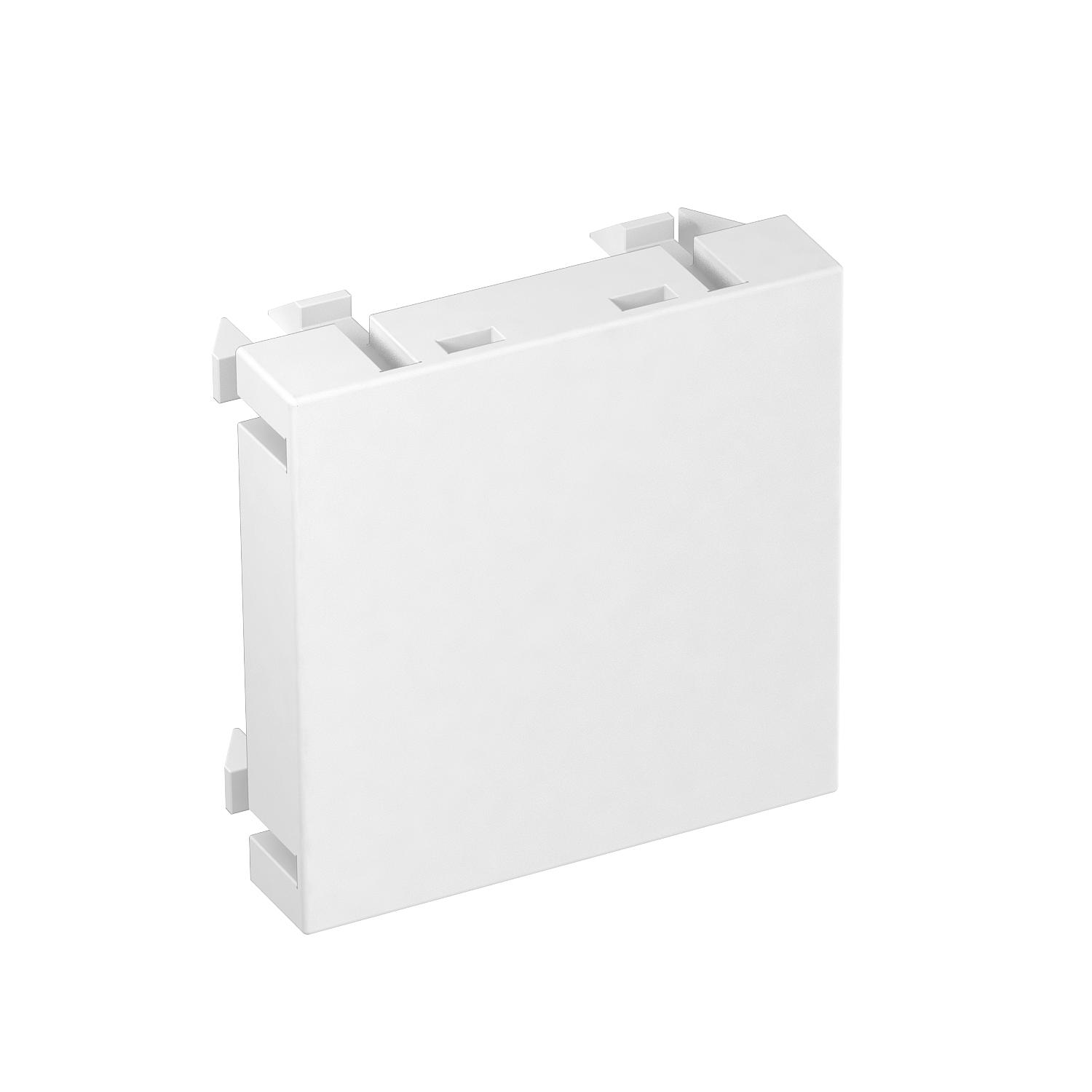 Blanking cover, 1 module, pure white | OBO